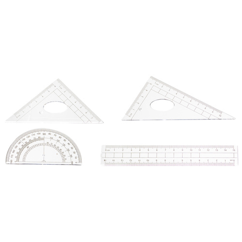 MAALEO Geometry Set – 10-Piece School Math Kit with Compass, Ruler, Protractor & Set Squares (WNDR26170) - Image 7