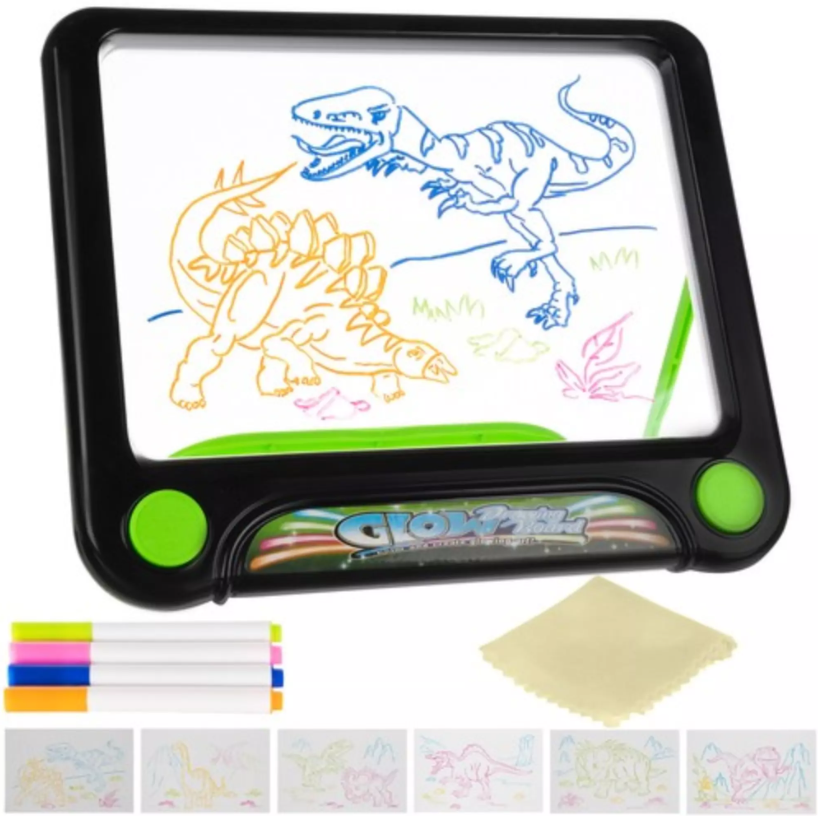 LED light-up magic drawing board for kids – dinosaur-themed creative drawing toy (WNDR16949) - Image 9