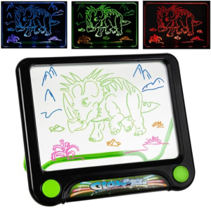 LED light-up magic drawing board for kids – dinosaur-themed creative drawing toy (WNDR16949)