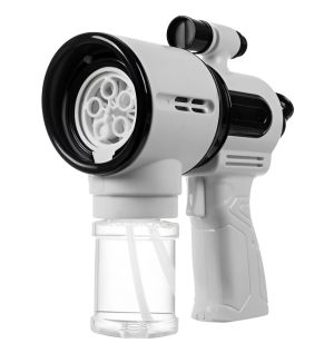 Light-up bubble gun for kids – white LED bubble blower (WNDR21163)