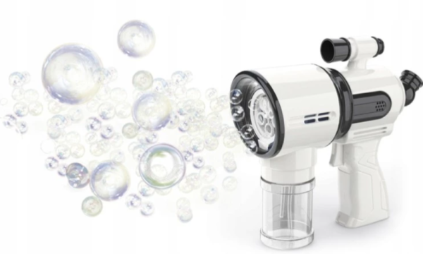 Light-up bubble gun for kids – white LED bubble blower (WNDR21163) - Image 4