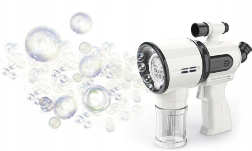 Light-up bubble gun for kids – white LED bubble blower (WNDR21163) - Image 4