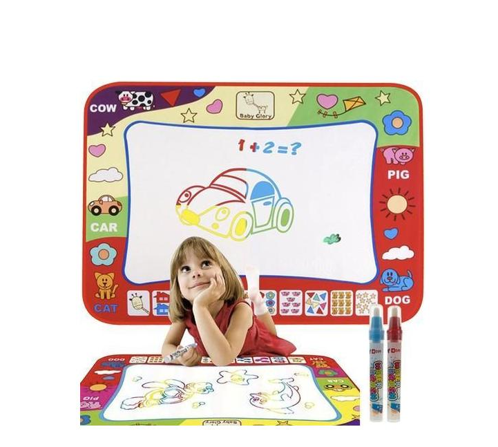 Magic water drawing mat for kids – mess-free coloring board with water pen (WNDR22240) - Image 2