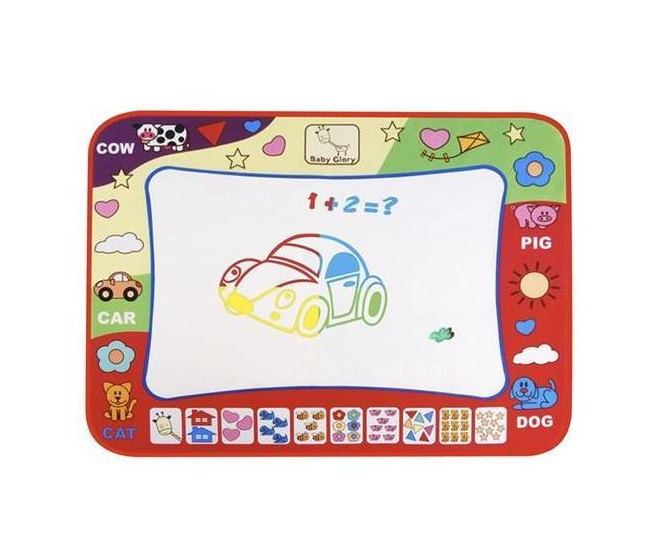 Magic water drawing mat for kids – mess-free coloring board with water pen (WNDR22240) - Image 3