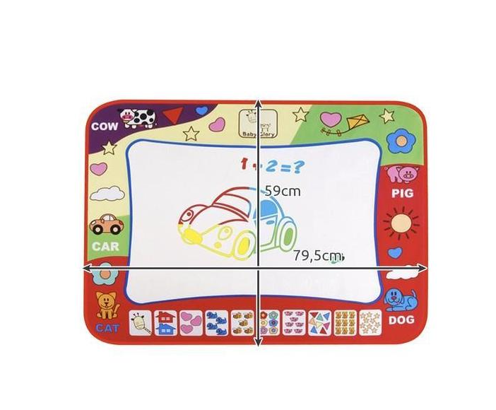 Magic water drawing mat for kids – mess-free coloring board with water pen (WNDR22240) - Image 7