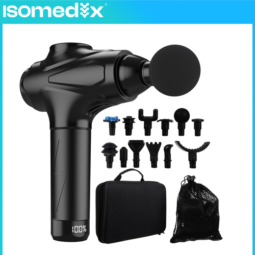 Isomedix Massage Gun – 30 Speeds, 12 Massage Heads, Deep Tissue Body Massager (WNDR26441) - Image 10