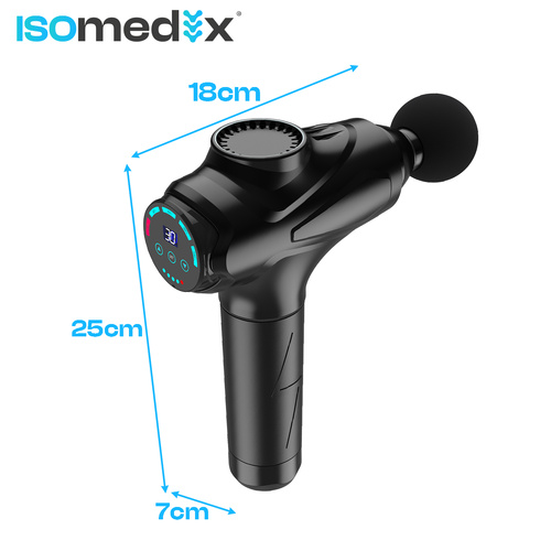 Isomedix Massage Gun – 30 Speeds, 12 Massage Heads, Deep Tissue Body Massager (WNDR26441) - Image 9