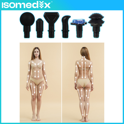 Isomedix Massage Gun – 30 Speeds, 12 Massage Heads, Deep Tissue Body Massager (WNDR26441) - Image 5