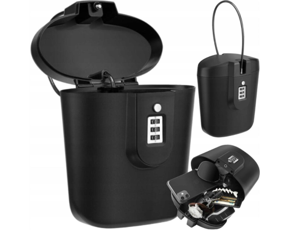 Portable bicycle safe 20 cm – secure storage with key lock (WNDR19448) - Image 11