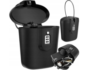 Portable bicycle safe 20 cm – secure storage with key lock (WNDR19448)