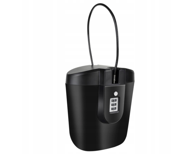 Portable bicycle safe 20 cm – secure storage with key lock (WNDR19448) - Image 5