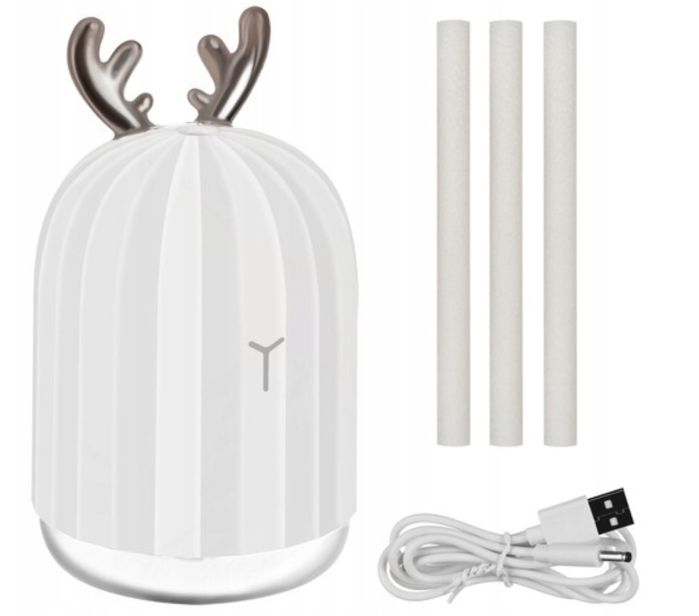 RGB aromatherapy 220ml humidifier diffuser – USB rechargeable with ambient LED lighting (WNDR16365) - Image 4