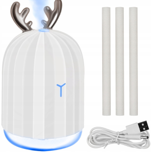 RGB aromatherapy 220ml humidifier diffuser – USB rechargeable with ambient LED lighting (WNDR16365)