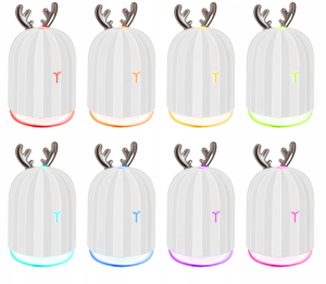 RGB aromatherapy 220ml humidifier diffuser – USB rechargeable with ambient LED lighting (WNDR16365)