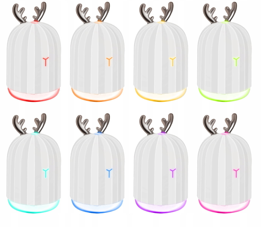 RGB aromatherapy 220ml humidifier diffuser – USB rechargeable with ambient LED lighting (WNDR16365) - Image 2