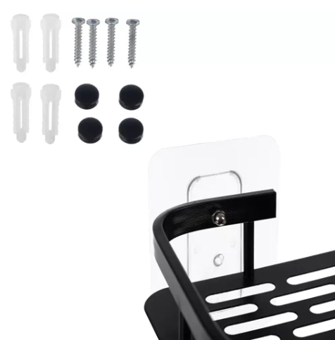 Ruhhy 2-piece stainless steel bathroom shelf set – universal storage 30x13x5 cm (WNDR23170) - Image 6