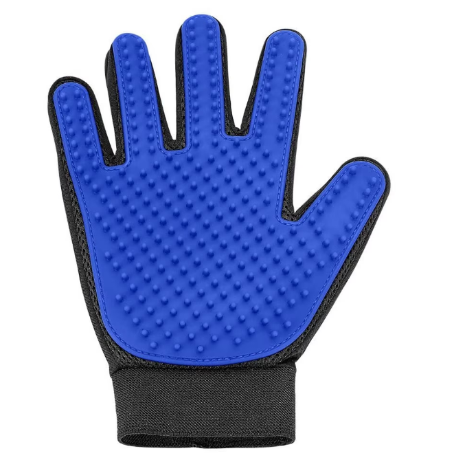 Silicone pet grooming glove – 23 x 15.5 cm, soft massaging bristles for cats and dogs (WNDR5405) - Image 3