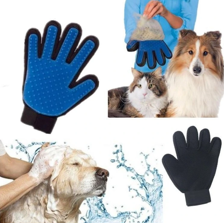 Silicone pet grooming glove – 23 x 15.5 cm, soft massaging bristles for cats and dogs (WNDR5405) - Image 7