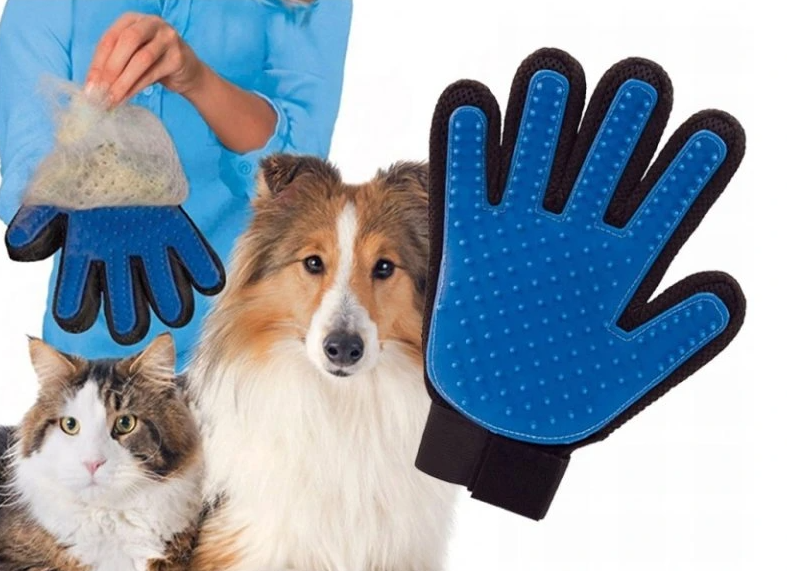 Silicone pet grooming glove – 23 x 15.5 cm, soft massaging bristles for cats and dogs (WNDR5405) - Image 5
