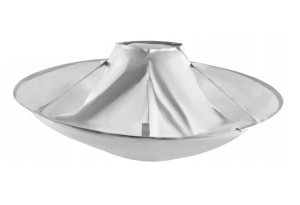 Silver hairdressing cape for haircuts – water-repellent, adjustable neck protector cloak (WNDR7714)