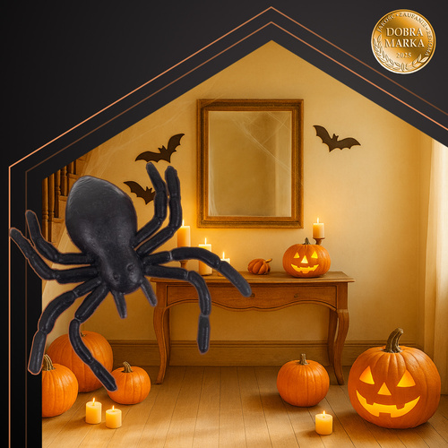 RUHHY Halloween Decorative Spiders – Set of 10 Realistic Black Plastic Spiders (3x3 cm) (WNDR26028) - Image 3