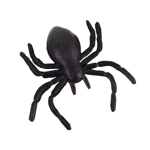 RUHHY Halloween Decorative Spiders – Set of 10 Realistic Black Plastic Spiders (3x3 cm) (WNDR26028) - Image 8