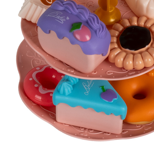 Kruzzel Children’s Tea & Coffee Set with Sweets – Pretend Play Toy Set in Gift Suitcase (WNDR26368) - Image 4