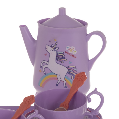 Kruzzel Children’s Tea & Coffee Set with Sweets – Pretend Play Toy Set in Gift Suitcase (WNDR26368) - Image 8