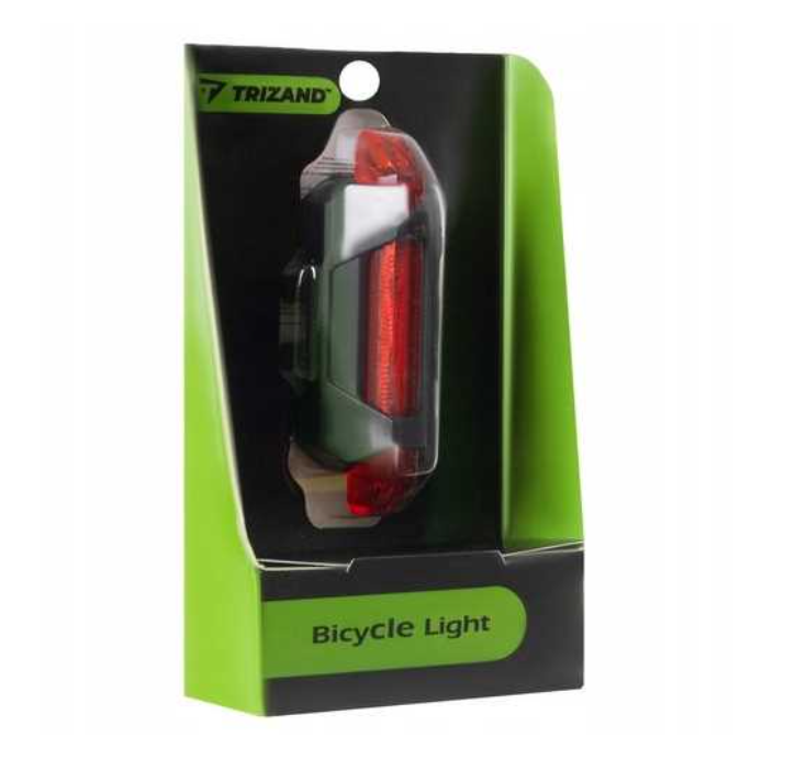 Trizand USB rechargeable bike light – 2 x CREE T6 LED, waterproof, compact 7.5×3.3 cm, front and rear lighting (WNDR18671) - Image 5