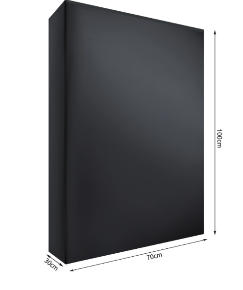 Waterproof garden sun lounger cover – 70×30×100 cm black protective cover (WNDR12114) - Image 3