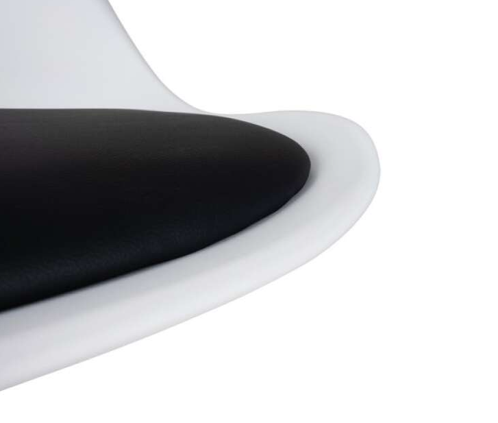 White office swivel chair with black seat – ergonomic and adjustable design (WNDR16429) - Image 4
