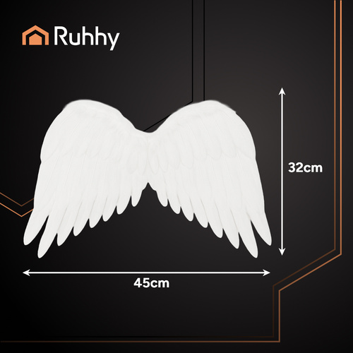 Ruhhy Angel Wings with Halo – White Costume Accessory Set (2 pcs, 50 × 35 cm) (WNDR26480) - Image 5