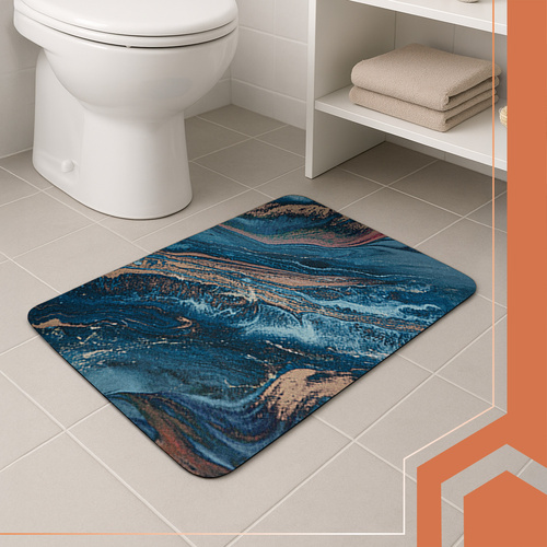 RUHHY Bathroom Rug 60×40 cm – Absorbent, Non-Slip & Quick-Drying Bath Mat (WNDR25959) - Image 2