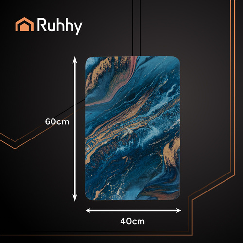RUHHY Bathroom Rug 60×40 cm – Absorbent, Non-Slip & Quick-Drying Bath Mat (WNDR25959) - Image 4
