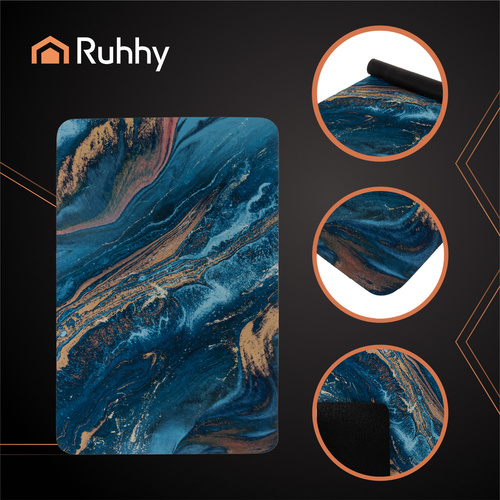 RUHHY Bathroom Rug 60×40 cm – Absorbent, Non-Slip & Quick-Drying Bath Mat (WNDR25959) - Image 6