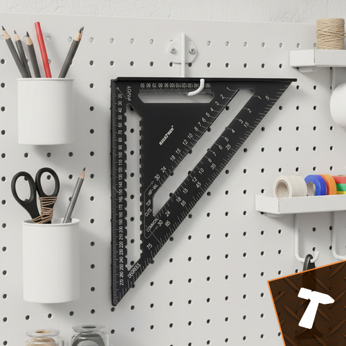 Bigstren Carpenter’s Square 30×30 cm (12") with 5 Pencils – Precision Aluminum Angle Tool (WNDR25874) - Image 4