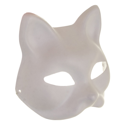 RUHHY Cat Face Mask Set – 10 White DIY Paintable Masks with Elastic Bands (WNDR26000) - Image 10