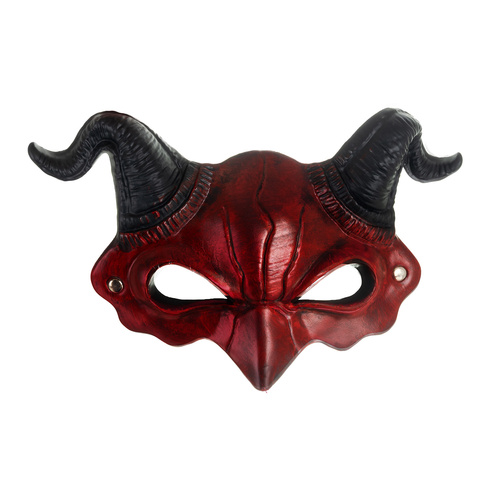 RUHHY Demon/Devil Mask – Red with Black Horns (WNDR26123) - Image 7