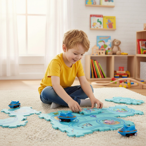Kruzzel Educational Puzzle Track – 25-Piece Creative Learning Set (WNDR24851) - Image 3