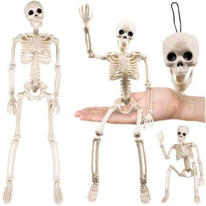 Skeleton Decoration 40 cm RUHHY – Realistic Hanging Halloween Prop (WNDR26027)