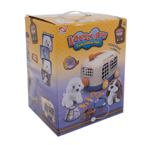Little Vet Set with Carrier – Pretend Play Veterinary Kit with Plush Dog (WNDR26551) - Image 9