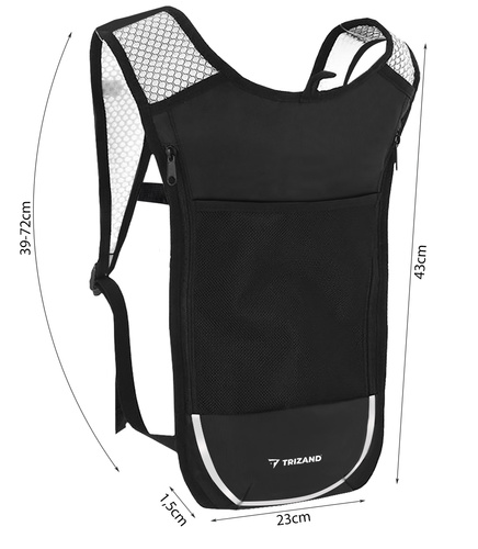 Trizand Water Bag Backpack – 2L Hydration System for Sports, Cycling, and Hiking (WNDR25479) - Image 4