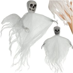 RUHHY White Hanging Skeleton Decoration – 70 cm (WNDR26124)