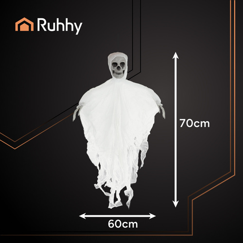 RUHHY White Hanging Skeleton Decoration – 70 cm (WNDR26124) - Image 12