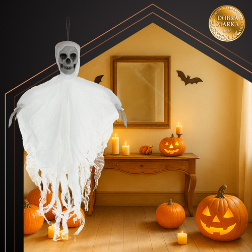 RUHHY White Hanging Skeleton Decoration – 70 cm (WNDR26124) - Image 3