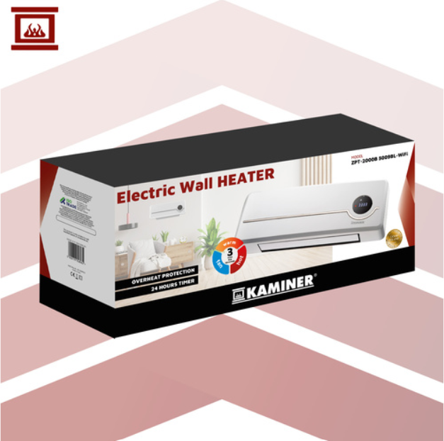 Airo Kaminer air curtain heater – energy-efficient, portable, electric indoor heater -white (WNDR26389) - Image 4