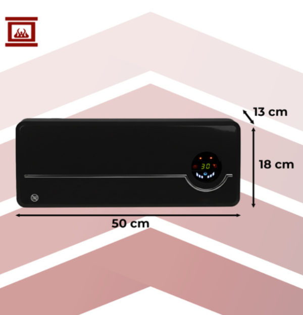 Airo Kaminer air curtain heater – energy-efficient, portable, electric indoor heater -black (WNDR26388) - Image 3