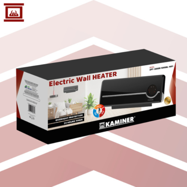 Airo Kaminer air curtain heater – energy-efficient, portable, electric indoor heater -black (WNDR26388) - Image 4