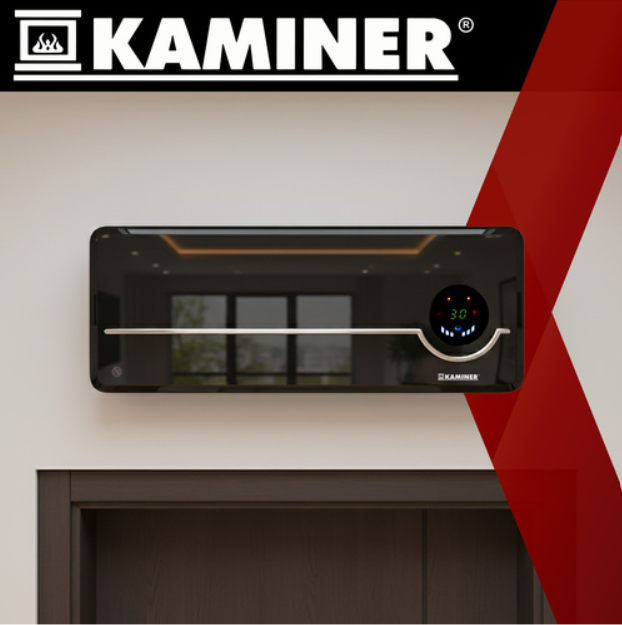 Airo Kaminer air curtain heater – energy-efficient, portable, electric indoor heater -black (WNDR26388) - Image 10