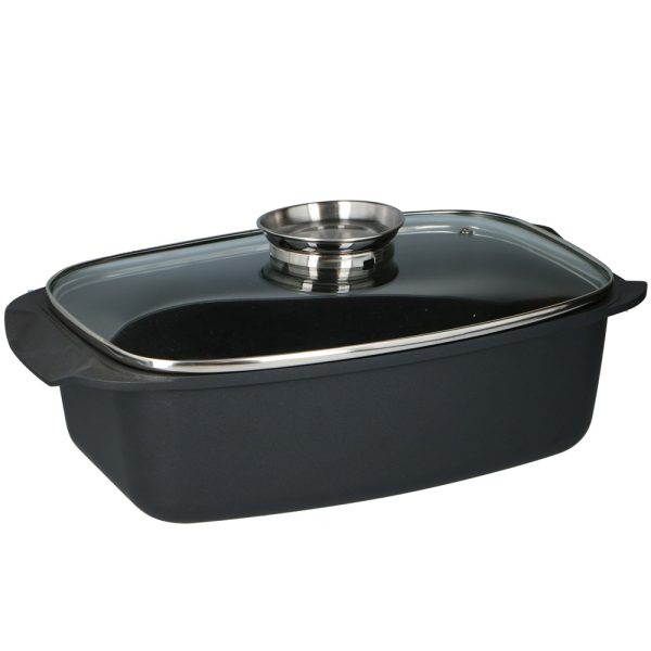 Alpina 5.5L Roaster – Durable Steel Body & Heat-Resistant Glass Lid (EDC) - Image 2